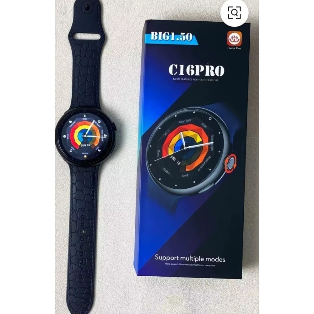 C16 Pro Smart Watch Fitness Tracker Heart Rate Sleep Bluetooth Waterproof NIB